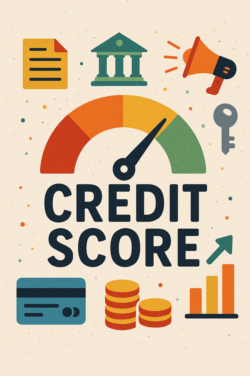 Credit score range chart India from 300 to 900
