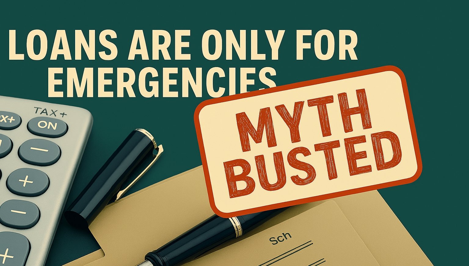 Money Myths Busted: Why Loans Aren’t Just for Emergencies | Smart Borrowing in India