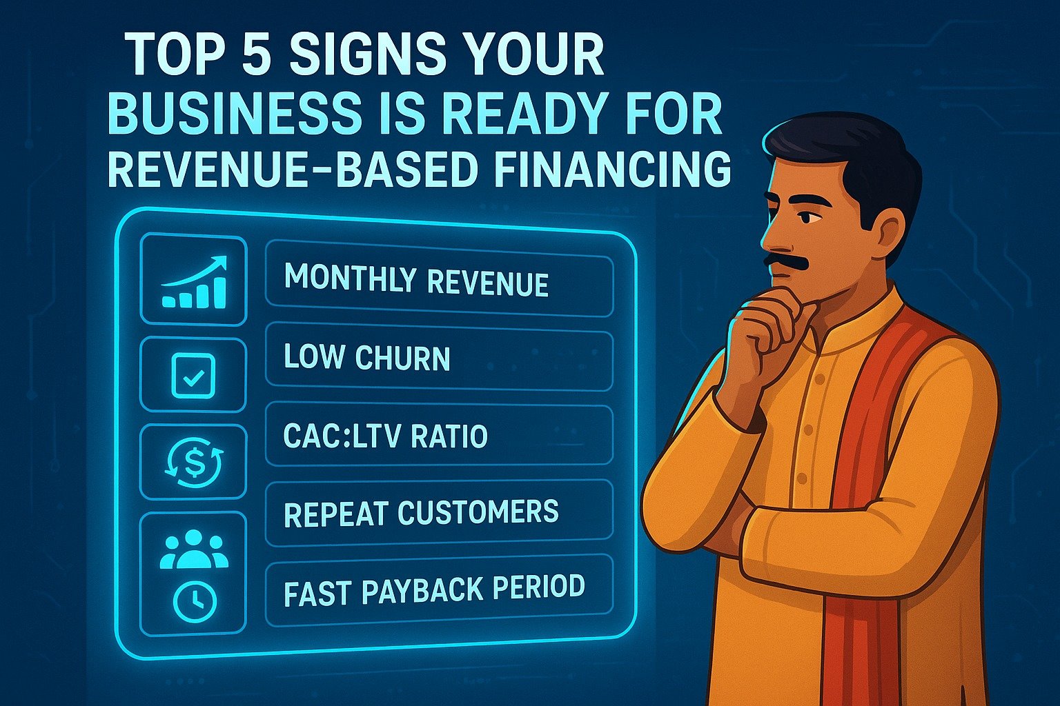 Top 5 signs your business qualifies for revenue-based financing - infographic